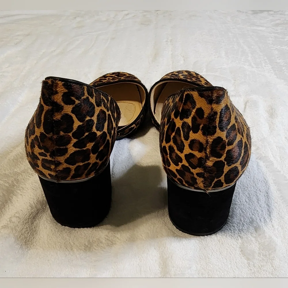 Calf Hair Leopard Print Heels By Alex Marie,‎ EUC, SIZE 7
